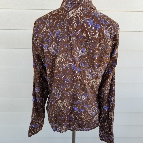 Austin Clothing Co Western Brown Small Blouse - Picture 5 of 6
